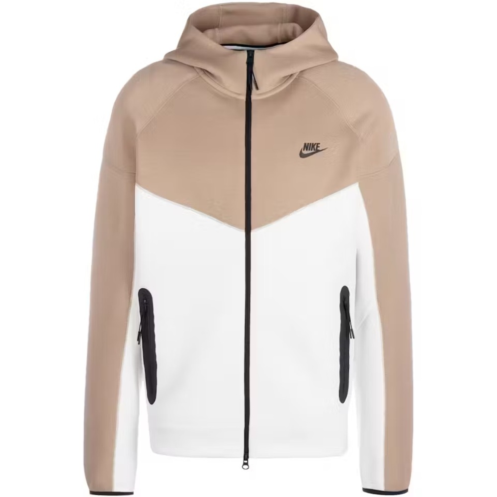 Men’s Nike Sportswear Tech Fleece Hoodie in summit white/khaki/black